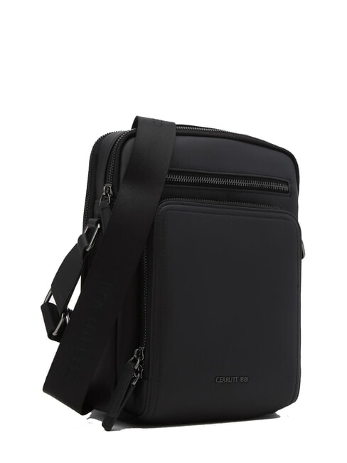 RORY Tasche mit mehreren Taschen aus glattem Leder Schwarz - Umh&auml;ngetaschen Herren