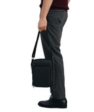 CERRUTI RORY Tasche mit mehreren Taschen aus glattem Leder Schwarz - Umh&auml;ngetaschen Herren - 4