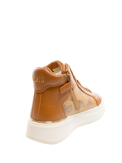 GEO High-Top-Sneaker Leder / Geobeige - Damenschuhe
