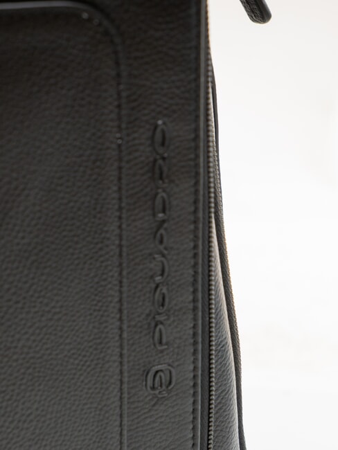 X1 15,6-Zoll-Laptop-Rucksack aus Leder Schwarz - PC-Rucks&auml;cke