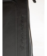 PIQUADRO X1 15,6-Zoll-Laptop-Rucksack aus Leder Schwarz - PC-Rucks&auml;cke - 3