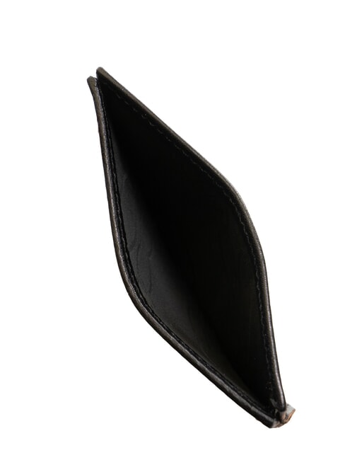 LIFE Flaches Kartenetui aus Leder Schwarz - Brieftaschen Herren