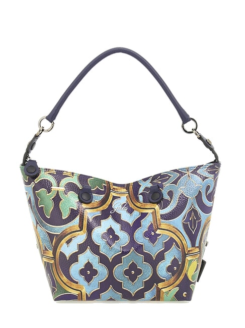 G3 PLUS MEDIUM MULTICOLOR Verwandelbare flache Einkaufstasche dekoratives Buntglasfenster - Damentaschen