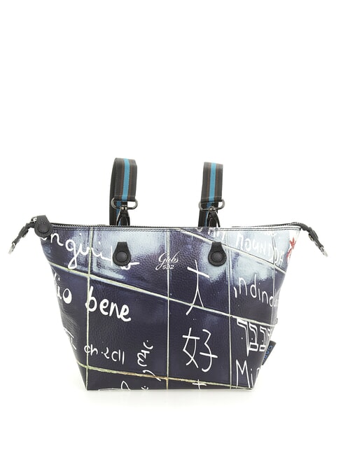 G3 PLUS MEDIUM MULTICOLOR Verwandelbare flache Einkaufstasche Ich liebe dich - Damentaschen