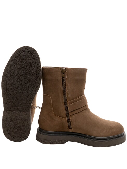 CLARE Stiefeletten aus Leder Elefant - Damenschuhe