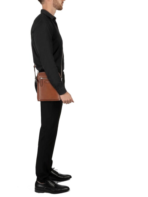 ALBERTO Ledertasche Braun / Palladium - Umh&auml;ngetaschen Herren