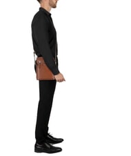 THE BRIDGE ALBERTO Ledertasche Braun / Palladium - Umh&auml;ngetaschen Herren - 4