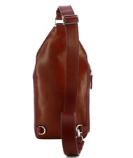 THE BRIDGE ALBERTO One-Shoulder-Tasche aus Leder Braun / Palladium - Umh&auml;ngetaschen Herren - 3