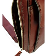 THE BRIDGE ALBERTO One-Shoulder-Tasche aus Leder Braun / Palladium - Umh&auml;ngetaschen Herren - 4