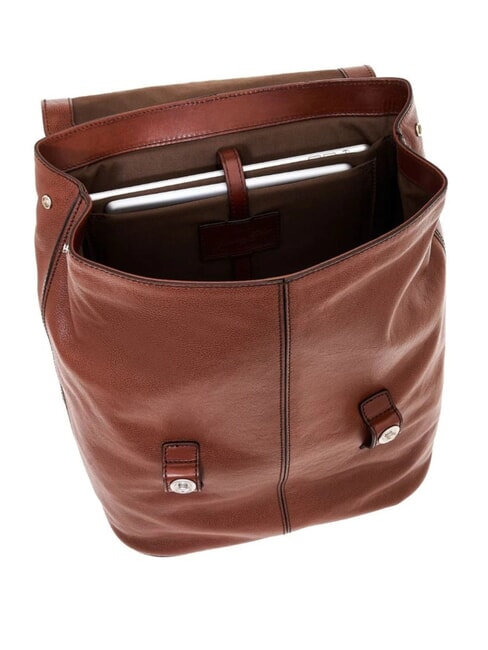 BIAGIO  13-Zoll-PC-Rucksack aus Leder Braun 14/Ruthenium Palladium - PC-Rucks&auml;cke