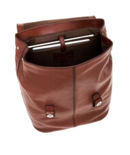 THE BRIDGE BIAGIO  13-Zoll-PC-Rucksack aus Leder Braun 14/Ruthenium Palladium - PC-Rucks&auml;cke - 4