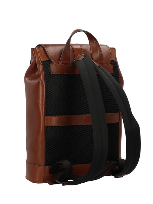 GIACOMO 13" Laptop-Rucksack aus Leder Braun / Ruthenium - PC-Rucks&auml;cke