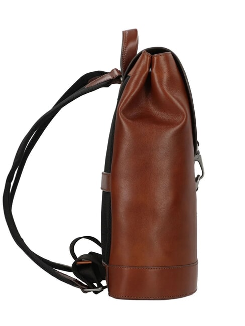 GIACOMO 13" Laptop-Rucksack aus Leder Braun / Ruthenium - PC-Rucks&auml;cke