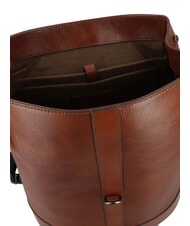 THE BRIDGE GIACOMO 13" Laptop-Rucksack aus Leder Braun / Ruthenium - PC-Rucks&auml;cke - 4