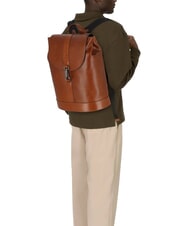 THE BRIDGE GIACOMO 13" Laptop-Rucksack aus Leder Braun / Ruthenium - PC-Rucks&auml;cke - 5