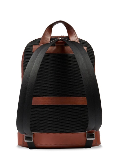 GIACOMO Laptop-Rucksack aus Leder Braun / Ruthenium - PC-Rucks&auml;cke