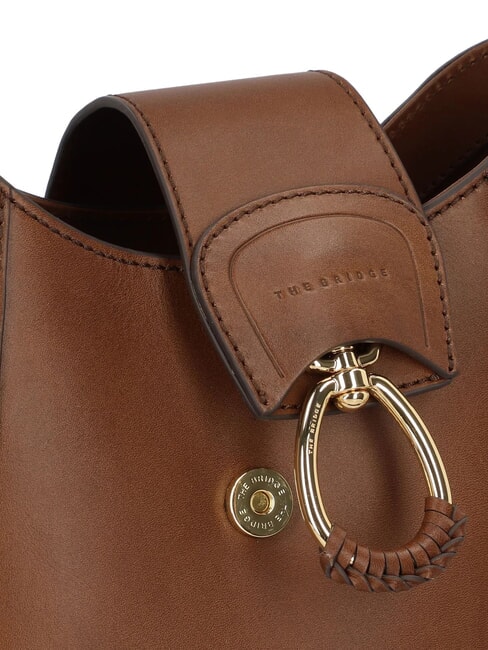 ERICA Umh&auml;ngetasche, Leder BRAUN - Damentaschen