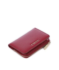 COCCINELLE METALLIC SOFT Kartenhalter aus Leder Sangria - Brieftaschen Damen - 4