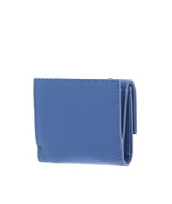 COCCINELLE METALLIC SOFT Portemonnaie aus genarbtem Leder Blau - Brieftaschen Damen - 5