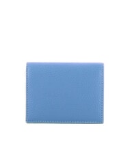 COCCINELLE METALLIC SOFT Kleine Geldb&ouml;rse aus Leder Blau - Brieftaschen Damen - 3