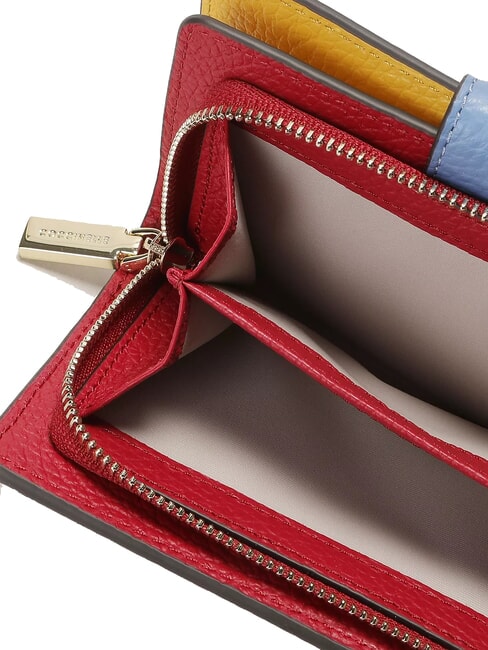 METALLIC TRICOLOR Ledergeldb&ouml;rse Sangria - Brieftaschen Damen