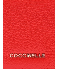 COCCINELLE METALLIC SOFT Kleine Geldb&ouml;rse aus Leder Gazpacho - Brieftaschen Damen - 3