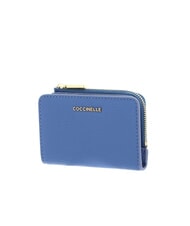 COCCINELLE METALLIC SOFT Kartenhalter aus Leder Blau - Brieftaschen Damen - 3