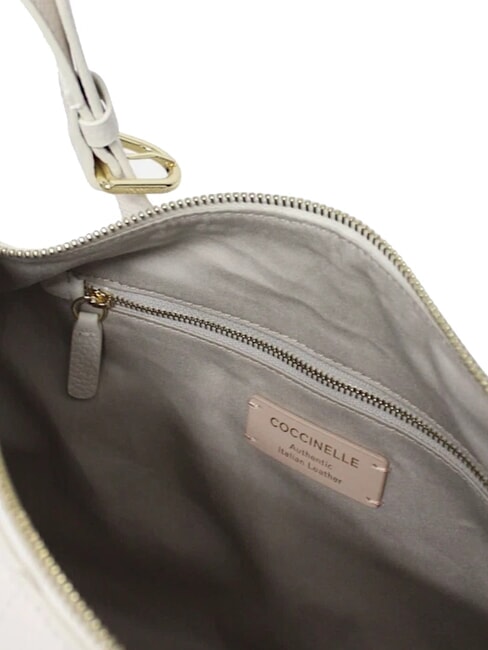 ABIGAIL Halbmondf&ouml;rmige Umh&auml;ngetasche Wei&szlig; - Damentaschen