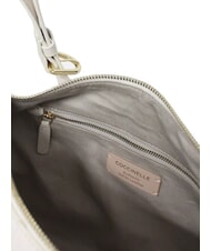 COCCINELLE ABIGAIL Halbmondf&ouml;rmige Umh&auml;ngetasche Wei&szlig; - Damentaschen - 5