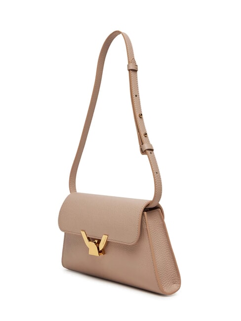 DEW Umh&auml;ngetasche aus Leder Rosetten - Damentaschen