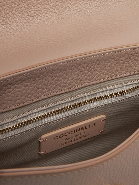 DEW Umh&auml;ngetasche aus Leder Rosetten - Damentaschen