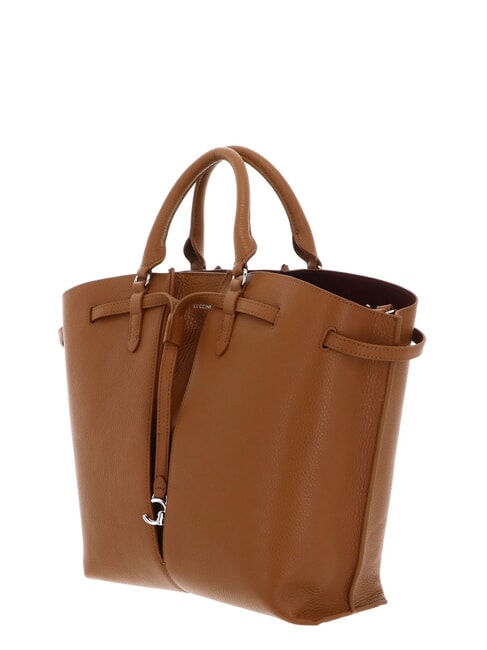 FLORES Mittelgro&szlig;e Tote Bag aus geh&auml;mmertem Leder CUIR - Damentaschen