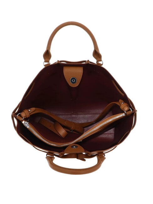 FLORES Mittelgro&szlig;e Tote Bag aus geh&auml;mmertem Leder CUIR - Damentaschen