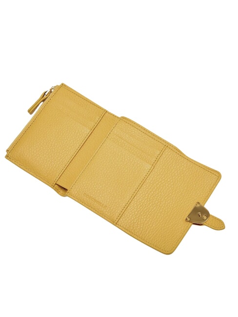 CAMPUS Kompakte Brieftasche aus geh&auml;mmertem Leder sonnig - Brieftaschen Damen