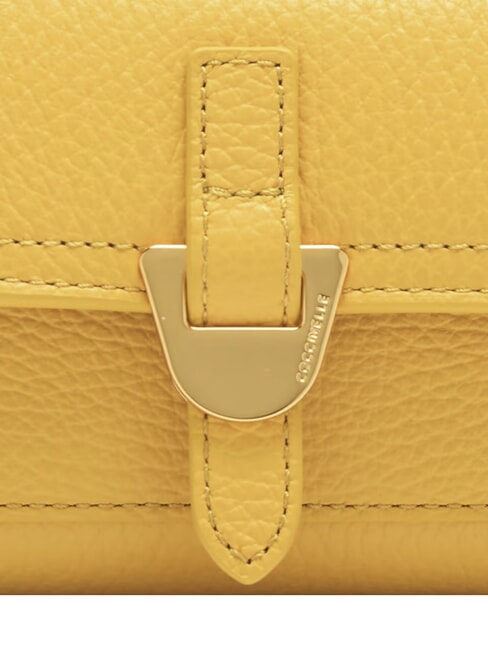 CAMPUS Kompakte Brieftasche aus geh&auml;mmertem Leder sonnig - Brieftaschen Damen