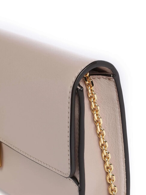 MAGIE 2NITE Clutch aus Leder mit Ketten-Schulterriemen Rosetten - Damentaschen