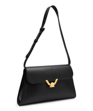 COCCINELLE DEW Mittelgro&szlig;e Umh&auml;ngetasche aus geh&auml;mmertem Leder Schwarz - Damentaschen - 2