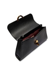 COCCINELLE DEW Mittelgro&szlig;e Umh&auml;ngetasche aus geh&auml;mmertem Leder Schwarz - Damentaschen - 6