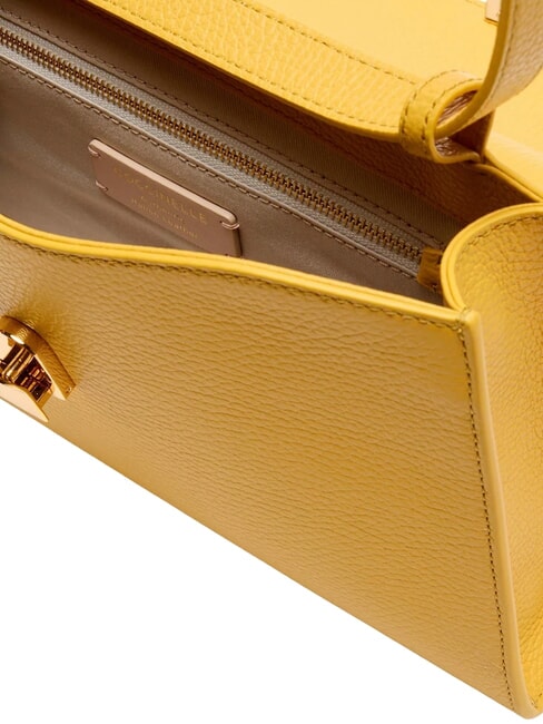 DEW Mittelgro&szlig;e Umh&auml;ngetasche aus geh&auml;mmertem Leder sonnig - Damentaschen