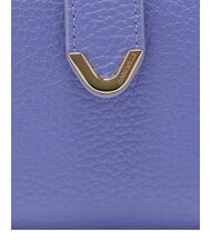 COCCINELLE DEW Mittelgro&szlig;e Brieftasche aus geh&auml;mmertem Leder Blau - Brieftaschen Damen - 3