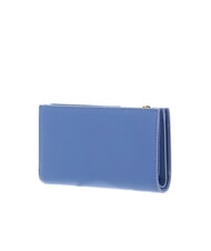 COCCINELLE METALLIC SOFT Mittelgro&szlig;e Brieftasche aus geh&auml;mmertem Leder Blau - Brieftaschen Damen - 5