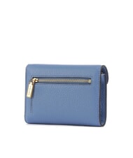 COCCINELLE BEAT SOFT Mittelgro&szlig;e Brieftasche aus geh&auml;mmertem Leder Blau - Brieftaschen Damen - 3