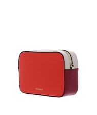 COCCINELLE TEBE TRICOLOR Mini-Umh&auml;ngetasche aus geh&auml;mmertem Leder - Damentaschen