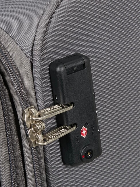 FUN CRUISE Gro&szlig;er erweiterbarer Trolley grau/orange - Halbharte Trolleys