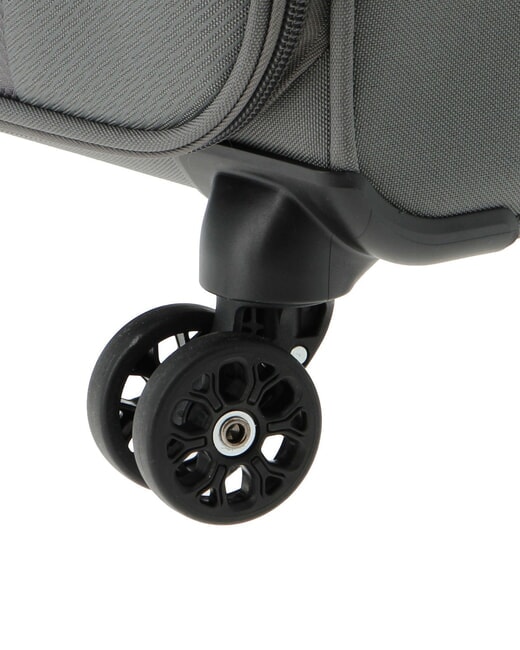 FUN CRUISE Mittelgro&szlig;er erweiterbarer Trolley grau/orange - Halbharte Trolleys