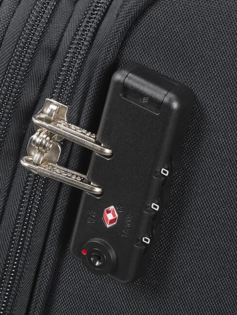 FUN CRUISE Gro&szlig;er erweiterbarer Trolley SCHWARZ ROT - Halbharte Trolleys