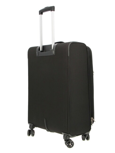 FUN CRUISE Mittelgro&szlig;er erweiterbarer Trolley SCHWARZ ROT - Halbharte Trolleys