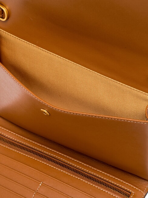 ISA Clutch / Geldb&ouml;rse mit Schultergurt Koralle - Damentaschen