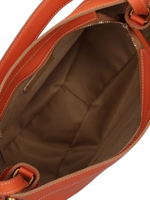 OTTAVIA  Umh&auml;ngetasche aus Leder Koralle - Damentaschen