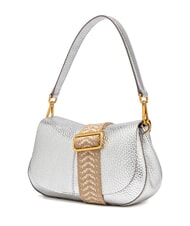 GIANNI CHIARINI HELENA ROUND Ledertasche mit doppeltem Schultergurt Silber- - Damentaschen - 2